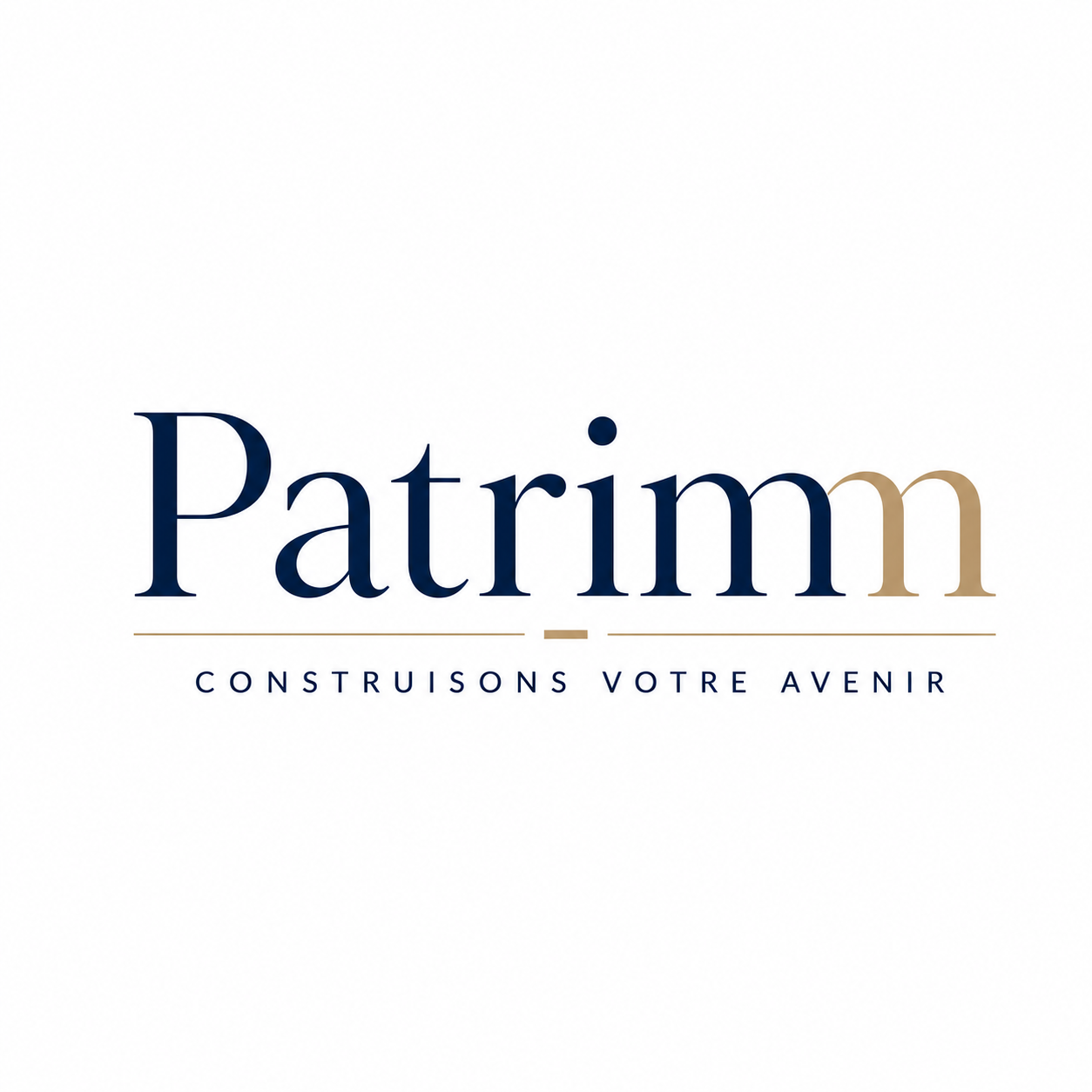 Logo Patrimm — Construisons votre avenir, cabinet de conseil en investissement immobilier